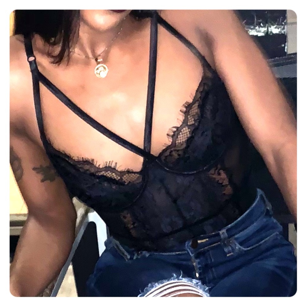 Black Teddy bodysuit